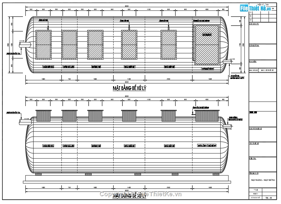 bồn composite xử lý nước thải,johkasou 20m3,bản vẽ trạm xử lý nước thải 20m3,xử lý nước thải di động,hệ thống xử lý nước thải mini